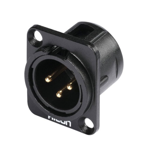 HICON XLR mounting plug 3pin HI-X3DM