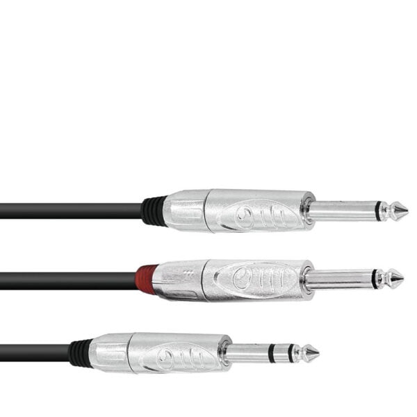 OMNITRONIC Adaptercable Jack/2xJack 3m