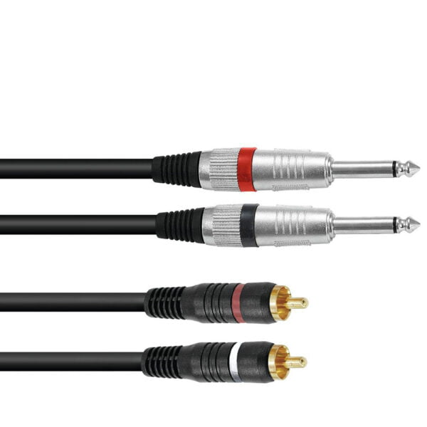 Omnitronic 2xJack/2xRCA 1.5m