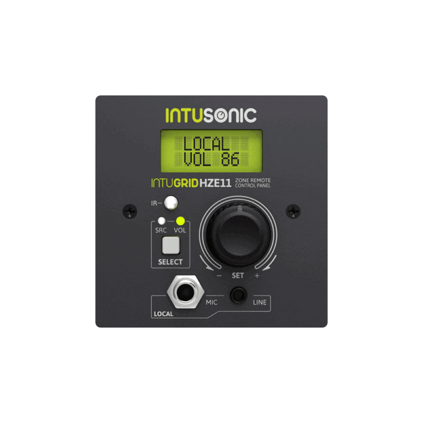 INTUSONIC HZE11 Zone Remote Control Panel
